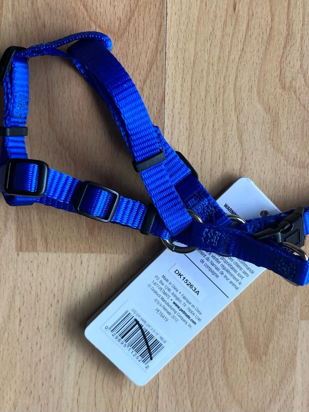 Petmate Step-In Dog Harness in Bright Blue